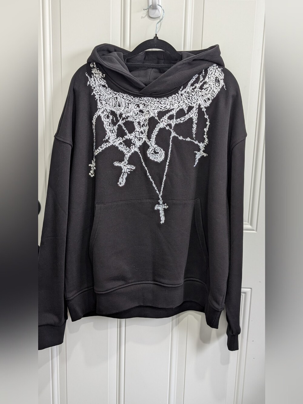 Youthood Breaking Chains Heavyweight Embroidered Hoodie Black Size M Unisex